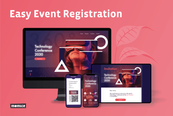 Momice - event registration - software - app - online events