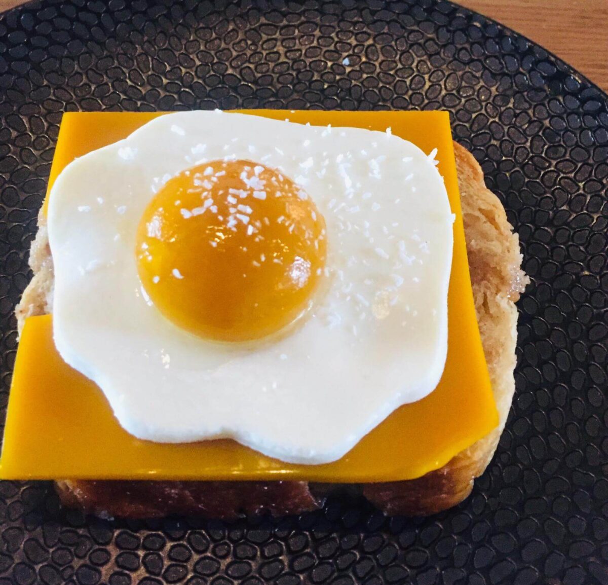 Het perfecte eitje volgens gastblogger Maurine, is een moleculair bereid dessert