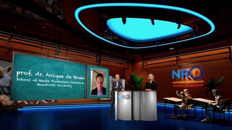 Online event nationaal regieorgaan - virtual studio van Live Legends