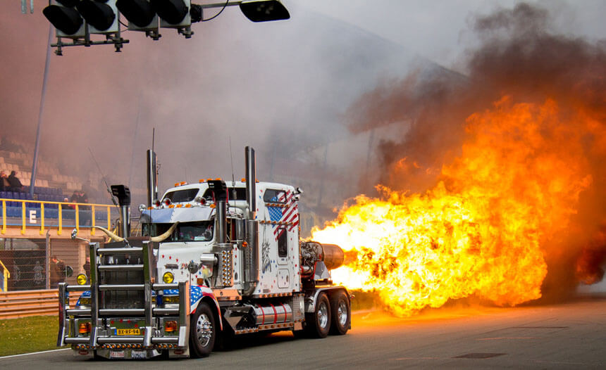 Jettruck - truck - vuur - act - show - 4