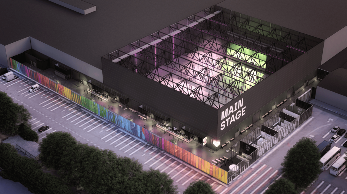 podium stage locatie Mainstage visual 3