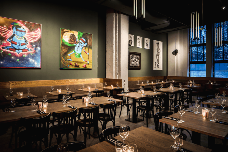Restaurant- de bajes - restaurant - street art - horeca