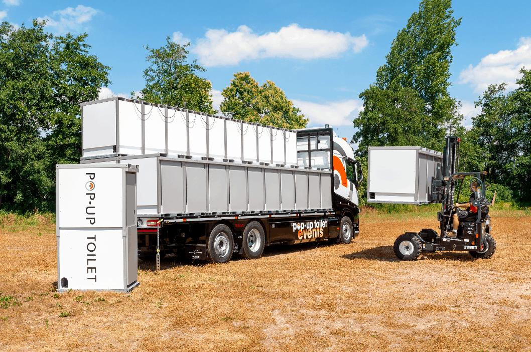 pop-up toilet - sanitair - festival - outdoor - voorzieningen 1
