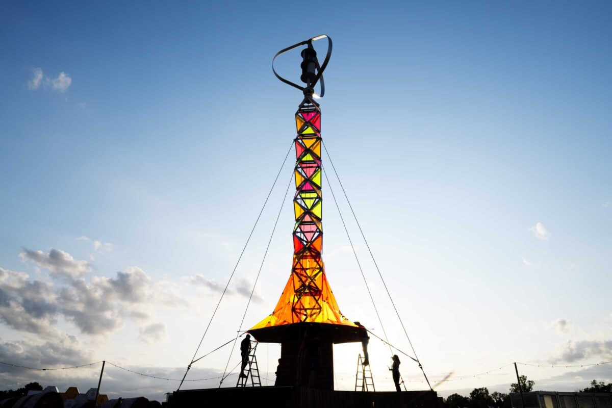 duurzame energietoren GEM-tower op Pukkelpop