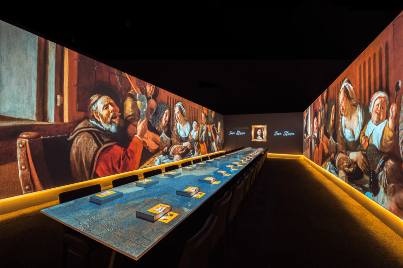 Schilderij - tafel -schermen -projectie