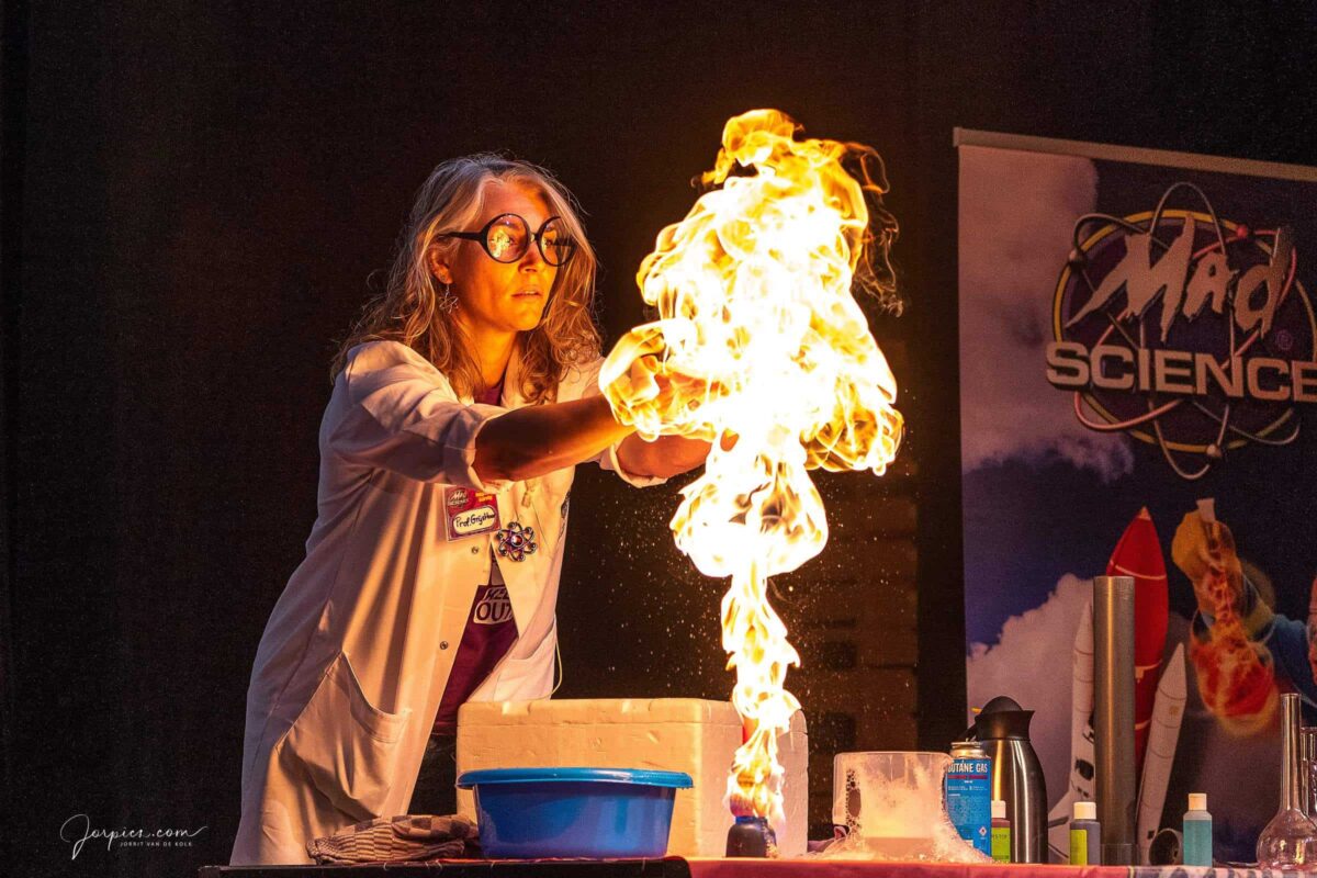 Mad Science - vuur - proef