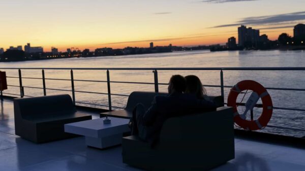 Constant in Beweging - Blue Raphsody - boot - zonsondergang