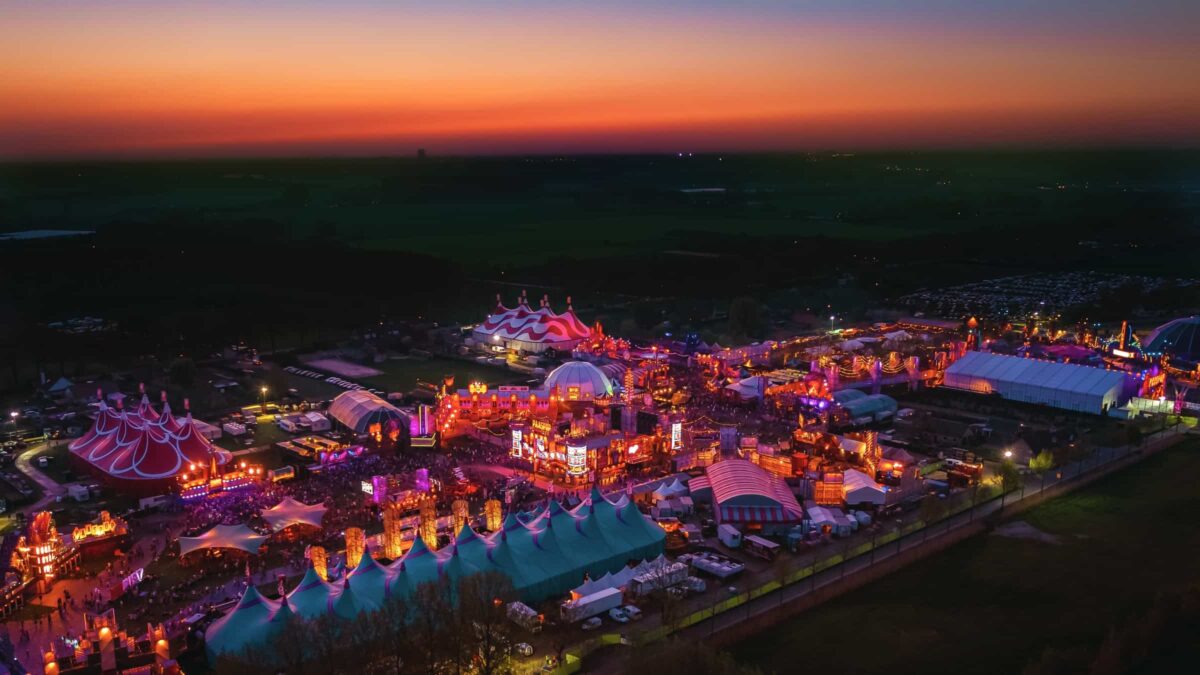 Paaspop - festival - luchtfoto