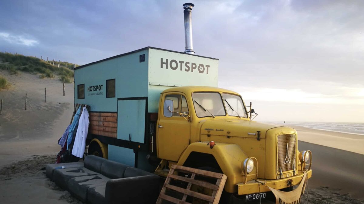 Hotspot - mobiele sauna - truck