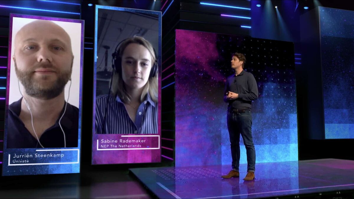 Univate - Faber Audiovisuals - Virtual Event Studio - online event - virtual event