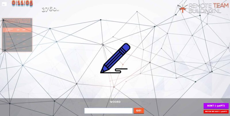 The Box Company - Remote teambuilding - online event - virtual event - tekenen - vraag