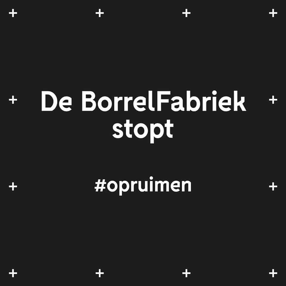De Borrelfabriek - faillissementsverkoop - opruimen - verkoop - shoppen - keukenartikelen kopen