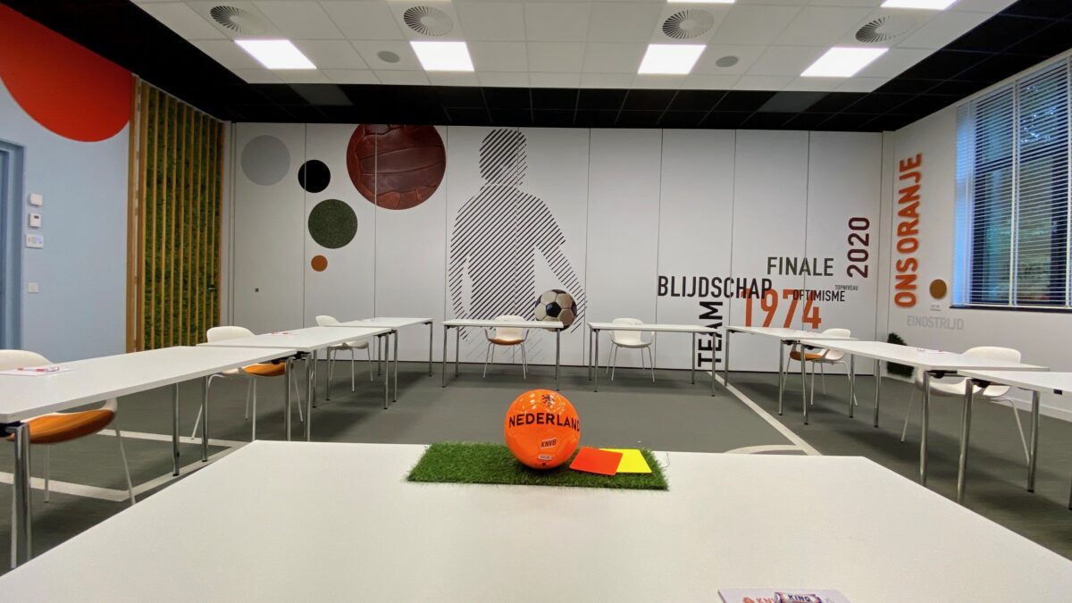 Trainingscentrum_covid19 opstelling_zaal3 KNVB Campus