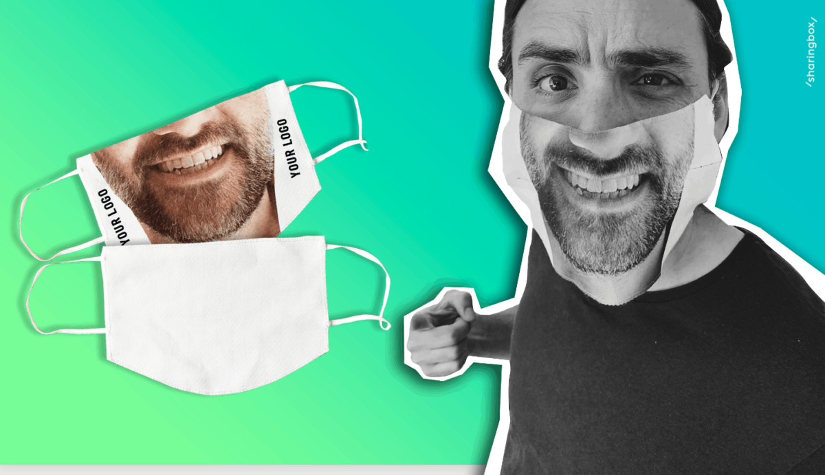 Sharingbox - mondkapjes - print - textiel - coronaproof - event - gadget - branding