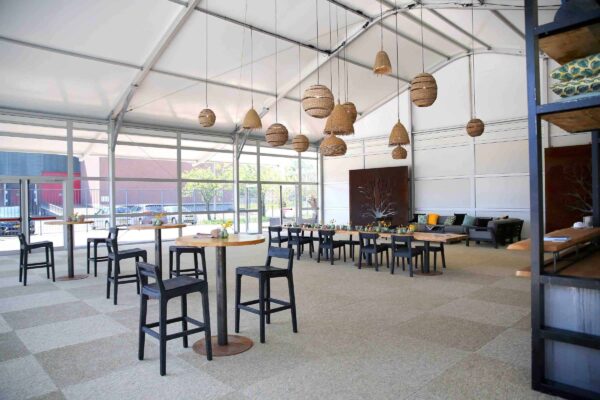 AluVisionWings tent perfect als tijdelijke accommodatie op events