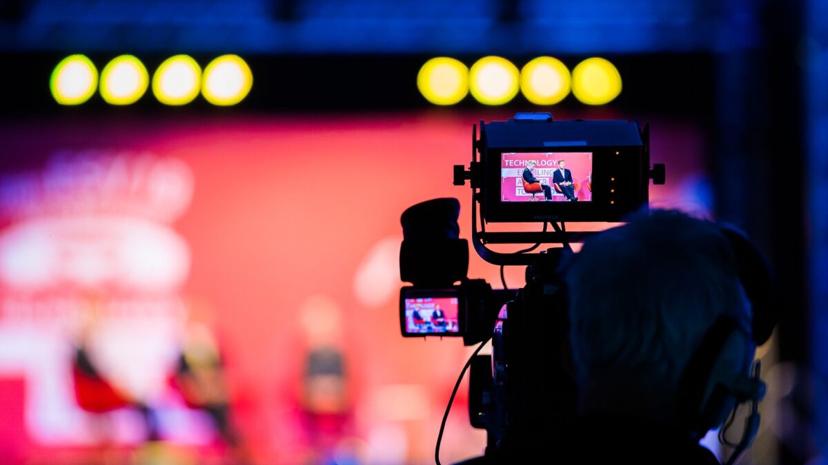 Camera die live event filmt