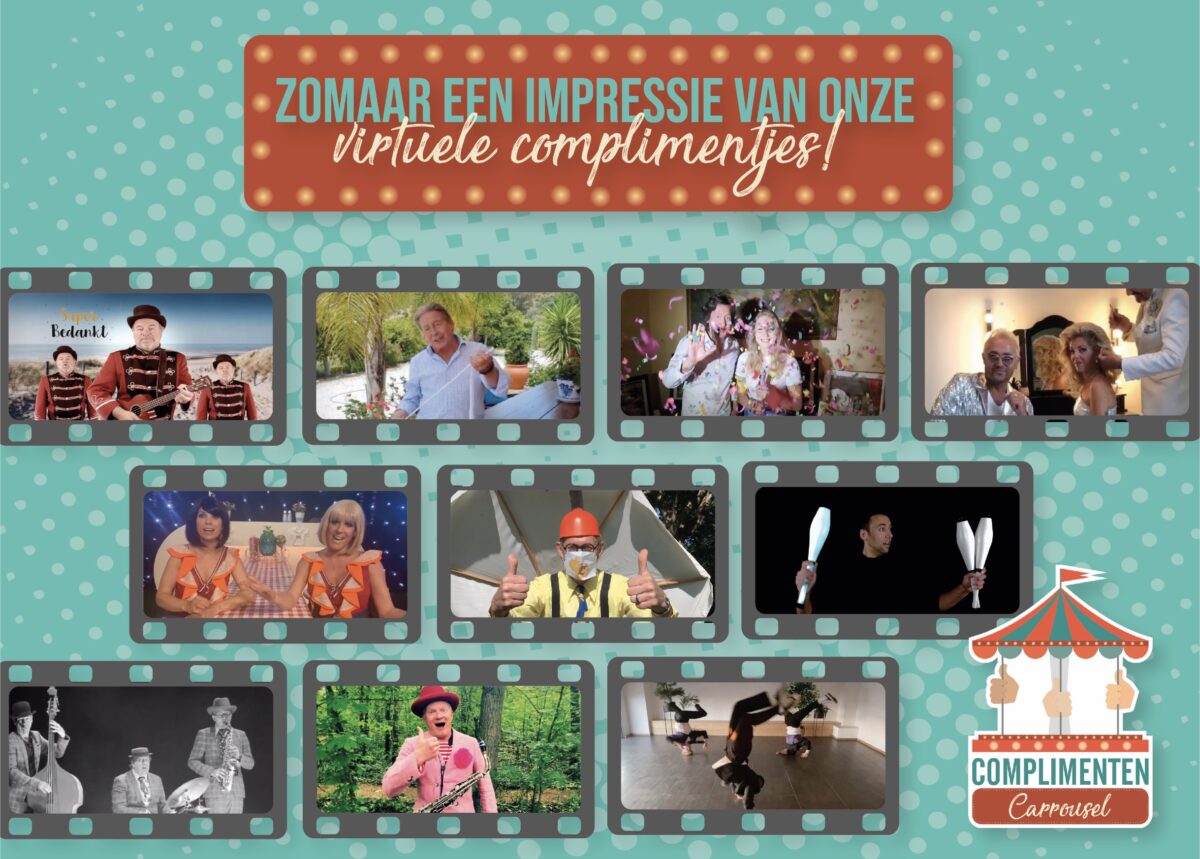 impressie complimentjes Complimentencarrousel is één QR-code