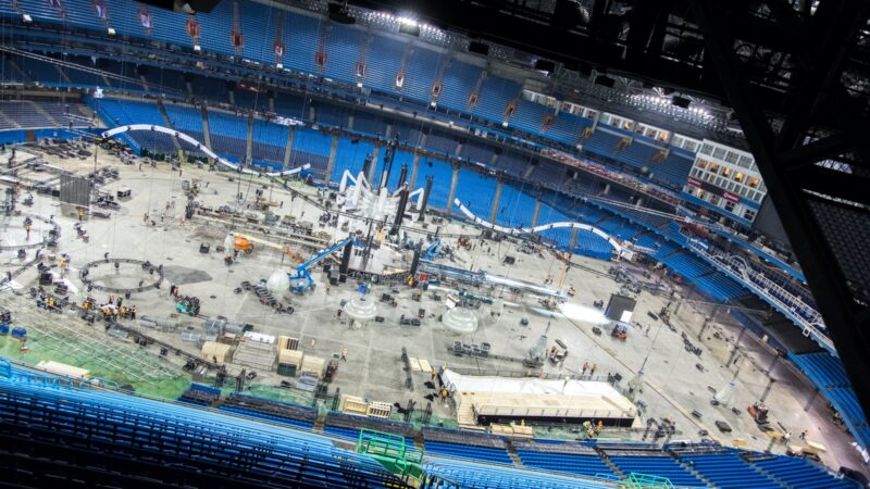 Backbone International - opbouw event in stadion