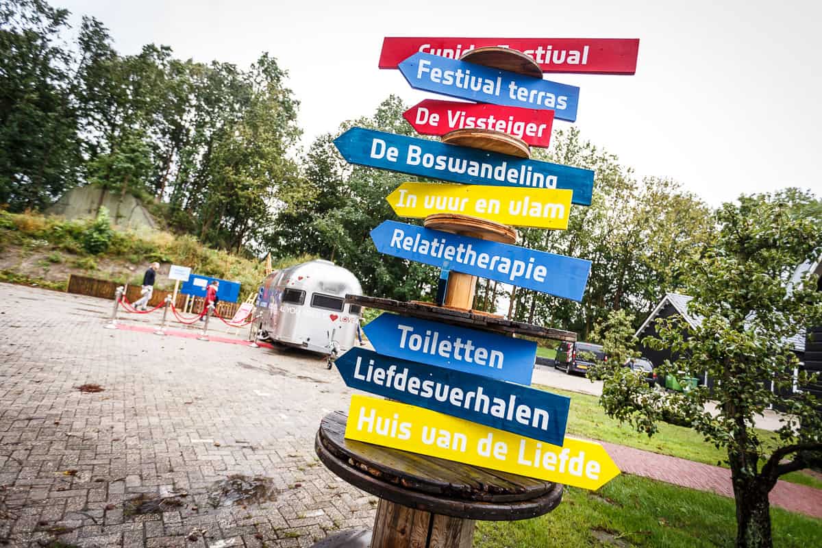 Bewegwijzering tijdens event van effectgroep (Photo: Tycho