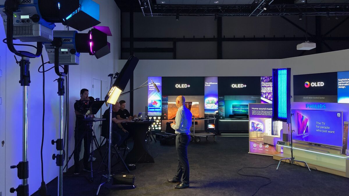 TP Vision behind the scenes virtual studio