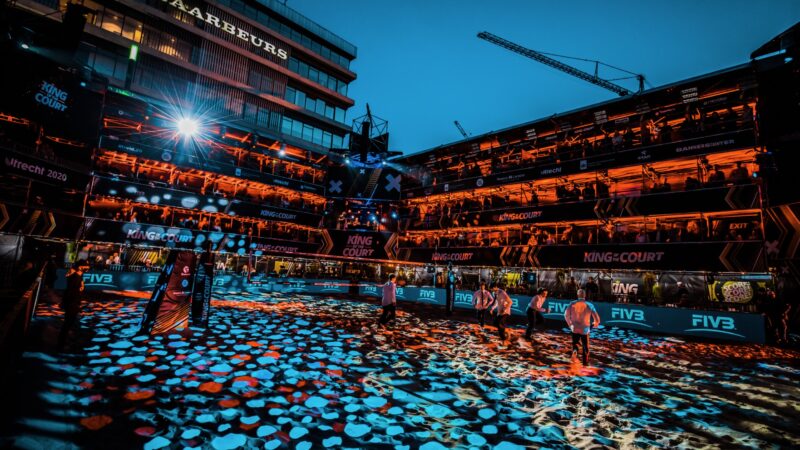 Videomapping tijdens King of the Court bij Jaarbeurs Utrecht (foto-SetVexy)