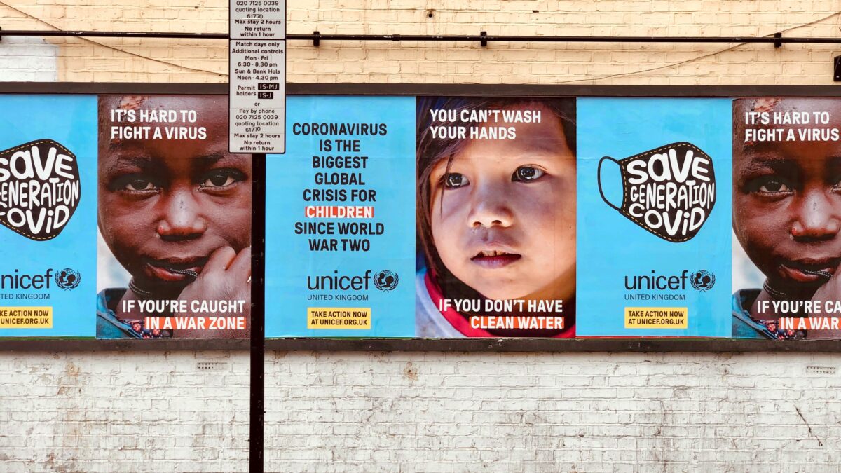 Unicef goede doel posters