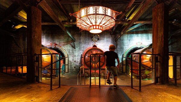 vuurproef attractie bij Spoorwegmuseum