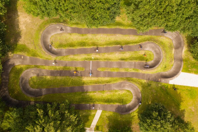 wielrenparcours bij Papendal