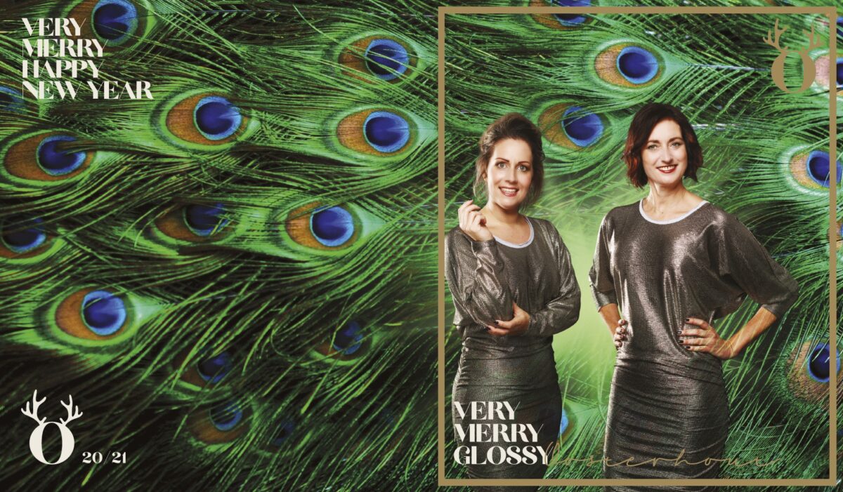Very Merry Glossy magazine Oosterhout met twee vrouwen op de cover en pauwenveren