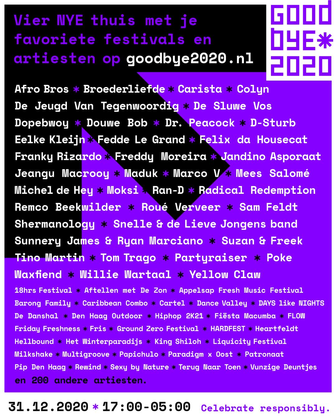 Goodbye 2020_Lineup