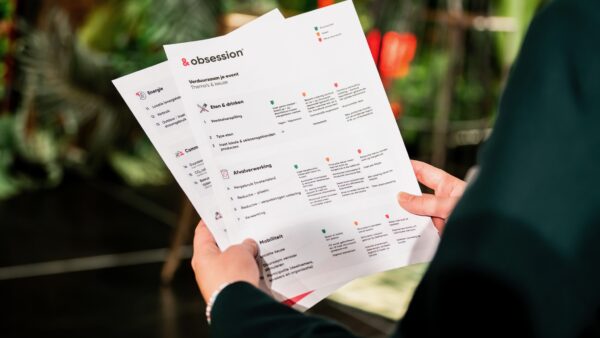 Obsession papieren met verduurzaam je event - foto Nico Alsemgeest