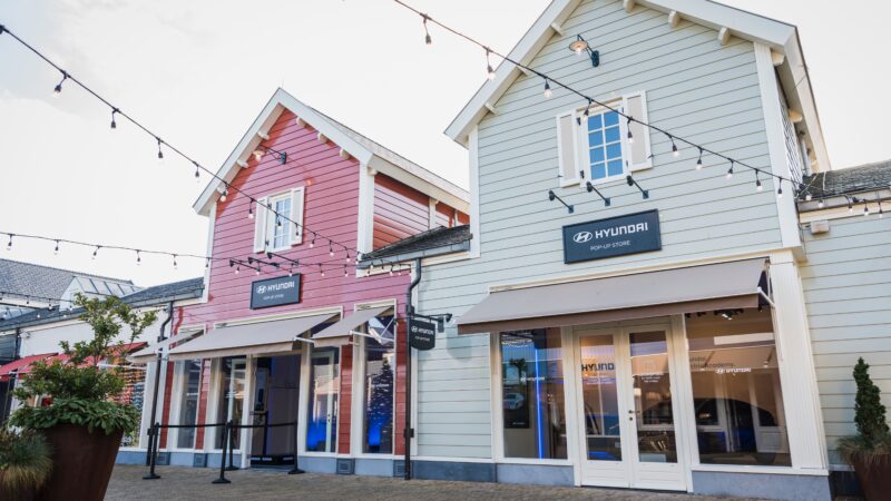 Pop up store Hyundai in batavia stad