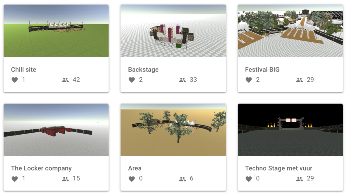 Showcases Layhgobuilder printscreen website