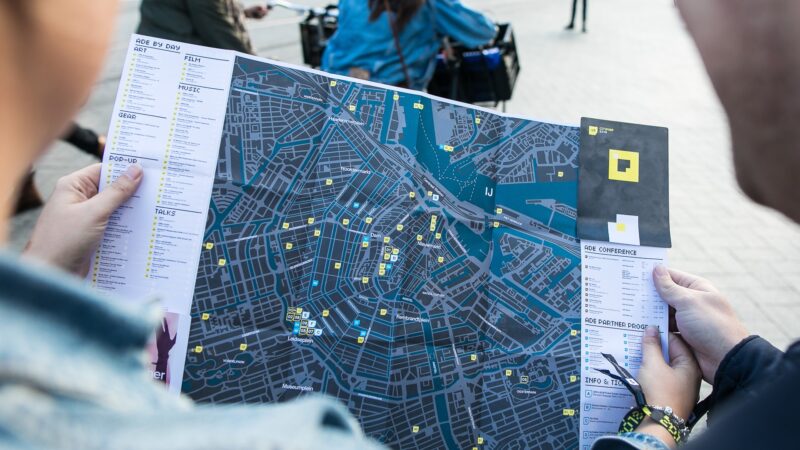 ADE plattegrond van Amsterdam (foto- Piet van Strijp)