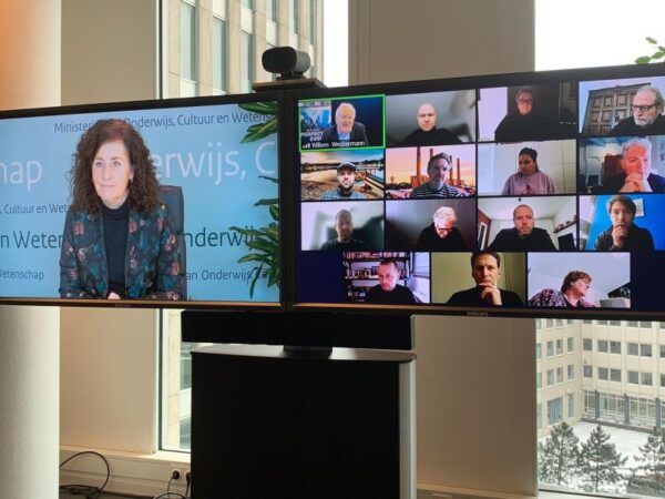 Online presentatie scherm