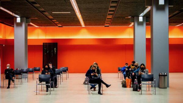 Wachtruimte sneltest tijdens Back 2 Live congres
