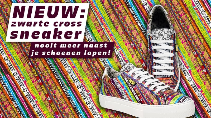 Zwarte Cross sneaker