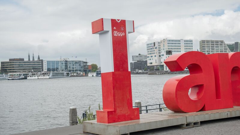 Voetbalshirt van Ajax gemaakt op I van I Amsterdam