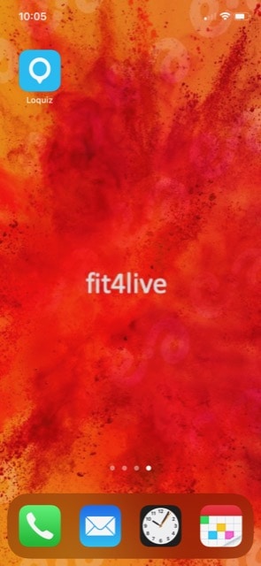 Icoontje fit4live app op telefoon