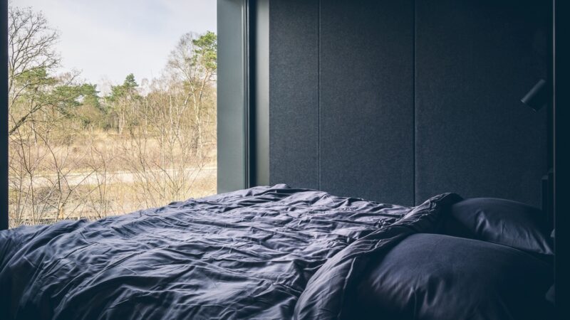 Cuber slaapkamer overnachting in de natuur