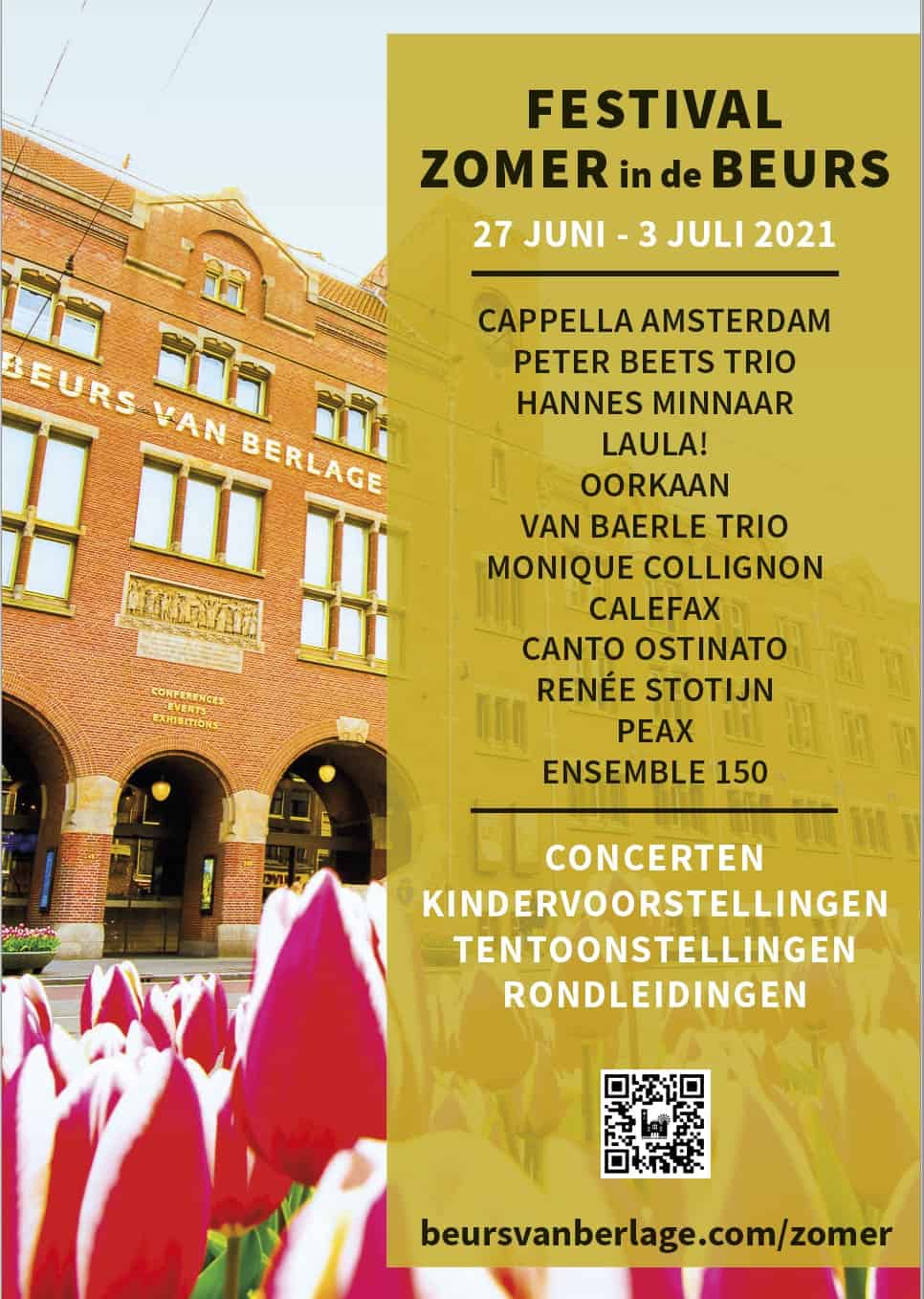 Festival Zomer in de Beurs programma