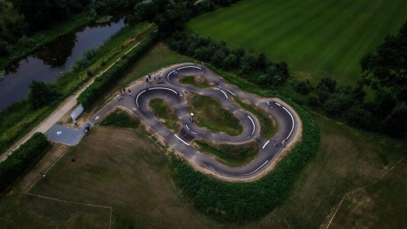 DTX13 BMX shows luchtfoto BMX baan