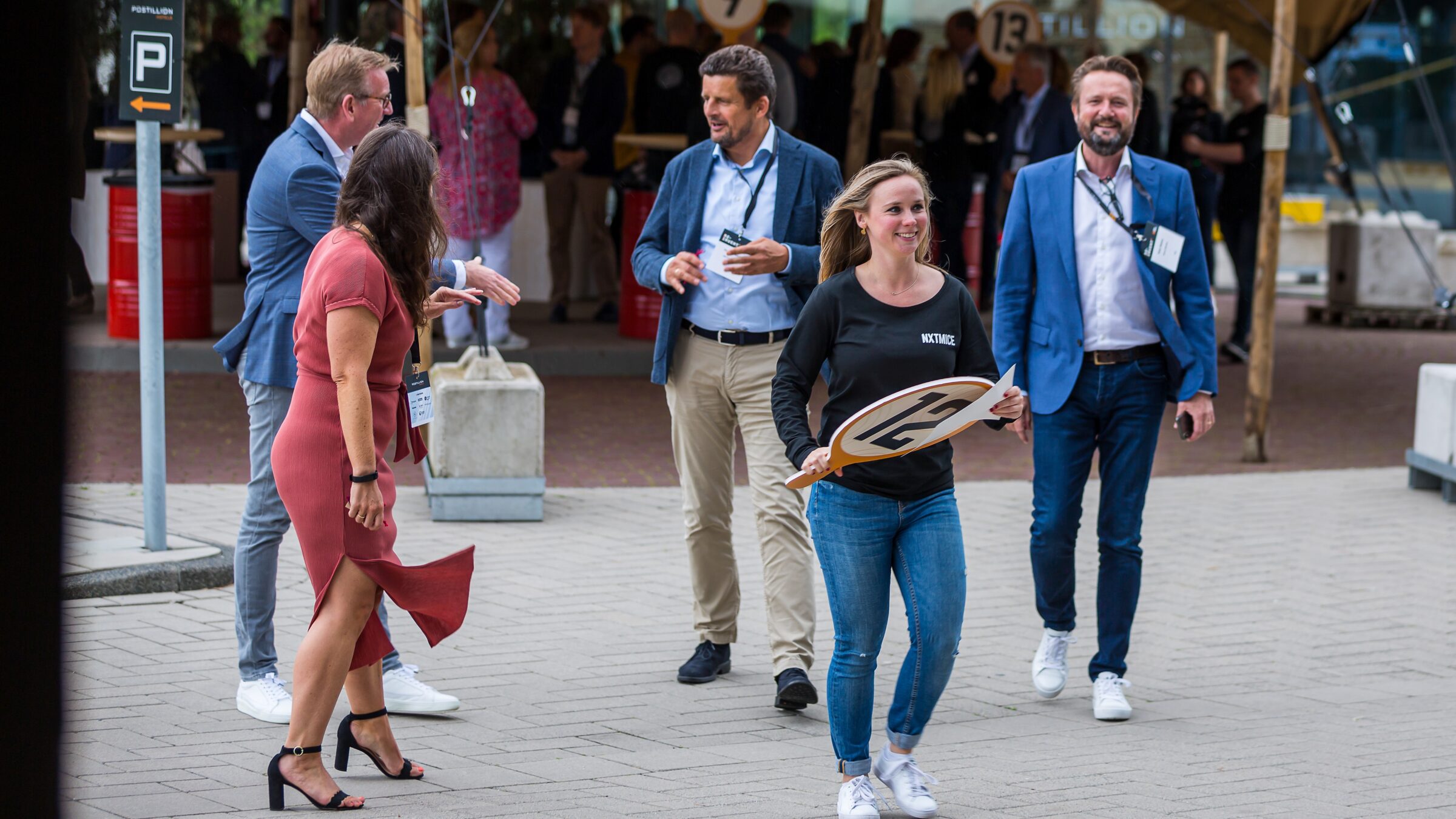 NXT MICE 2021 - gasten worden begeleid