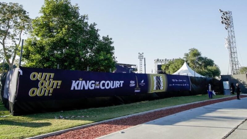 King of The Court Qatar signing