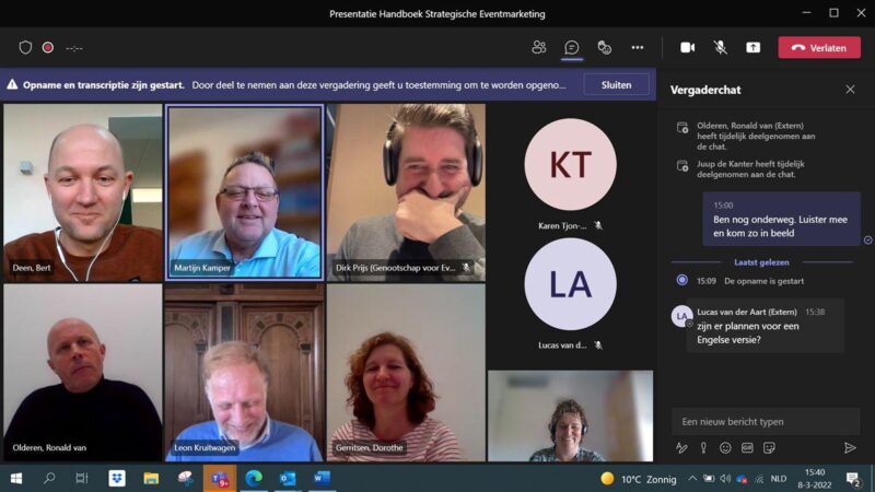 Leon Kruitwagen - Handboek Strategische Eventmarketing - online meeting