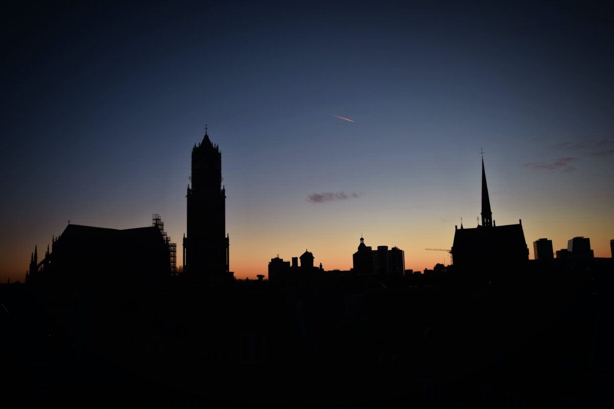 Utrecht zonsondergang