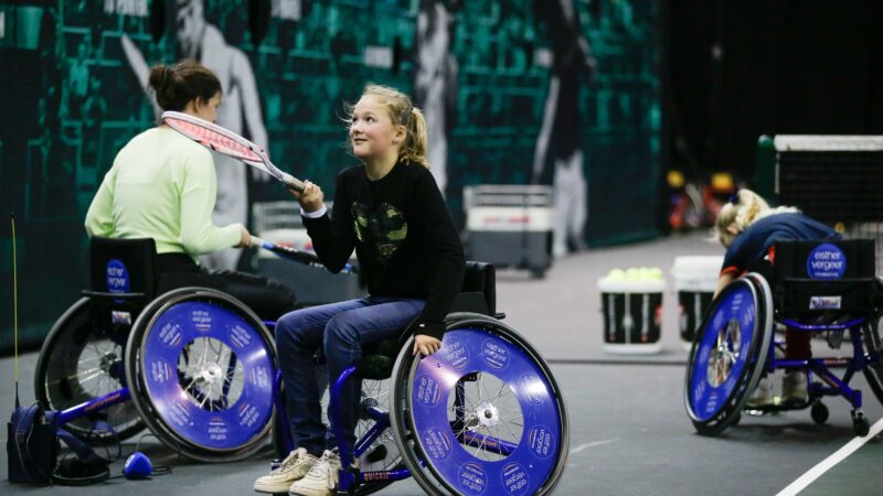 Rotterdam Ahoy ABN AMRO Open kind in rolstoel