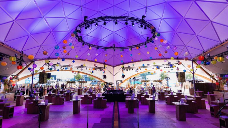 Eventbureau-Alfen-tent met statafels-Primetime