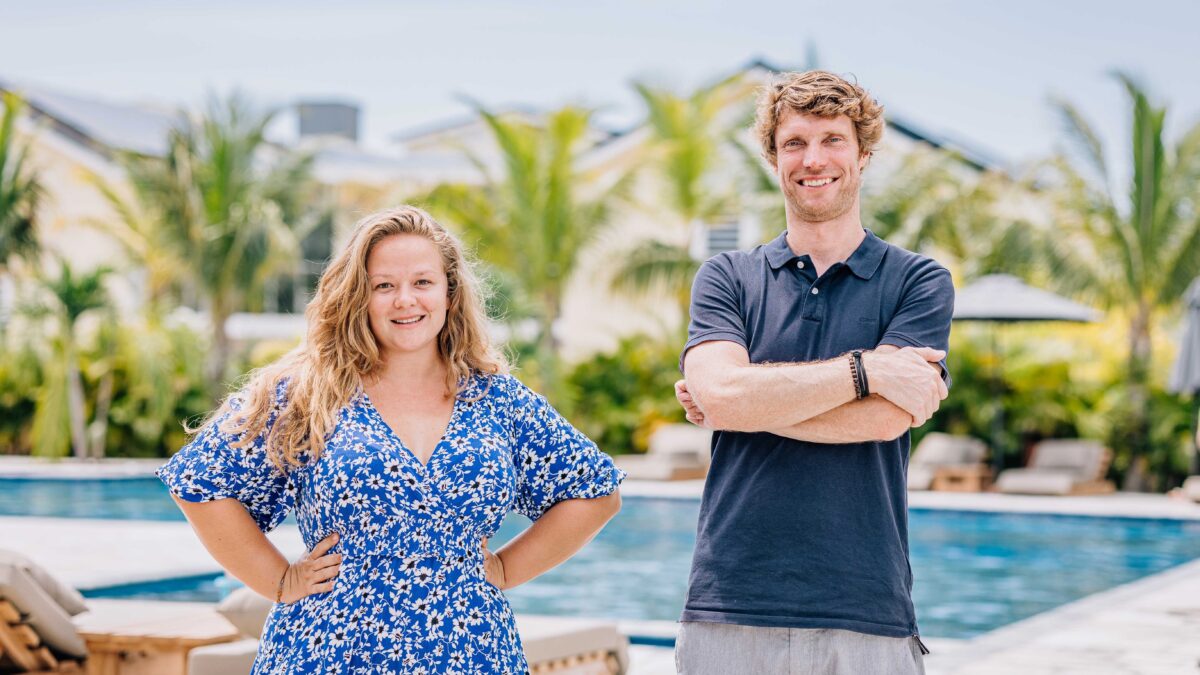 Niels Roseboom en Isabel Winters van Delfins Beach Resort