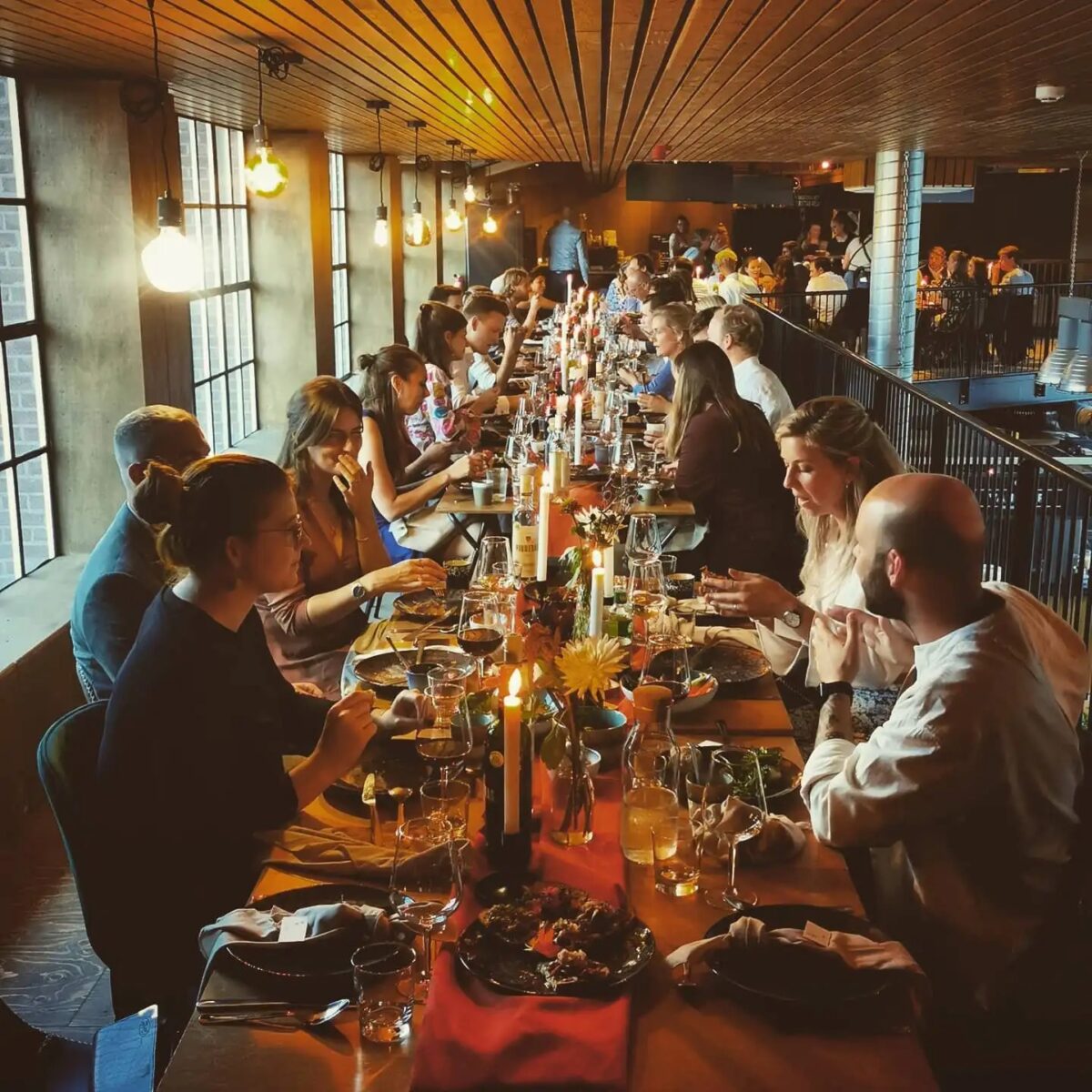 SmaakPark Ede - diner aan lange tafels